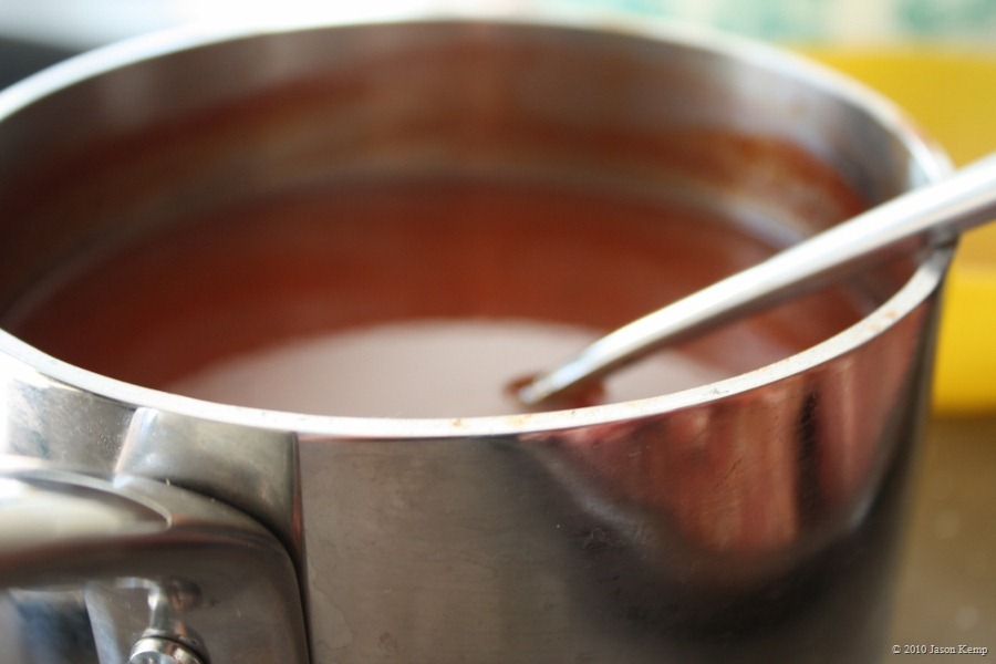 Making your own sauce? Let it cool down a lot, like to room temperature for best results.